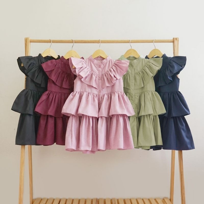 PRADIPTALARIS ID [WALDOS KIDS] - Mima Dress | [COD] Dress Anak Perempuan | Dress Anak Import | Baju 