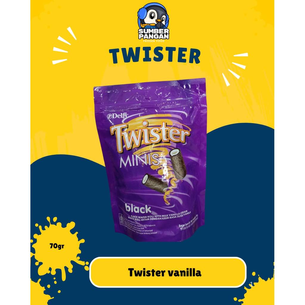 Twister Black Vanilla 70gr & Twister chocolate 70gr