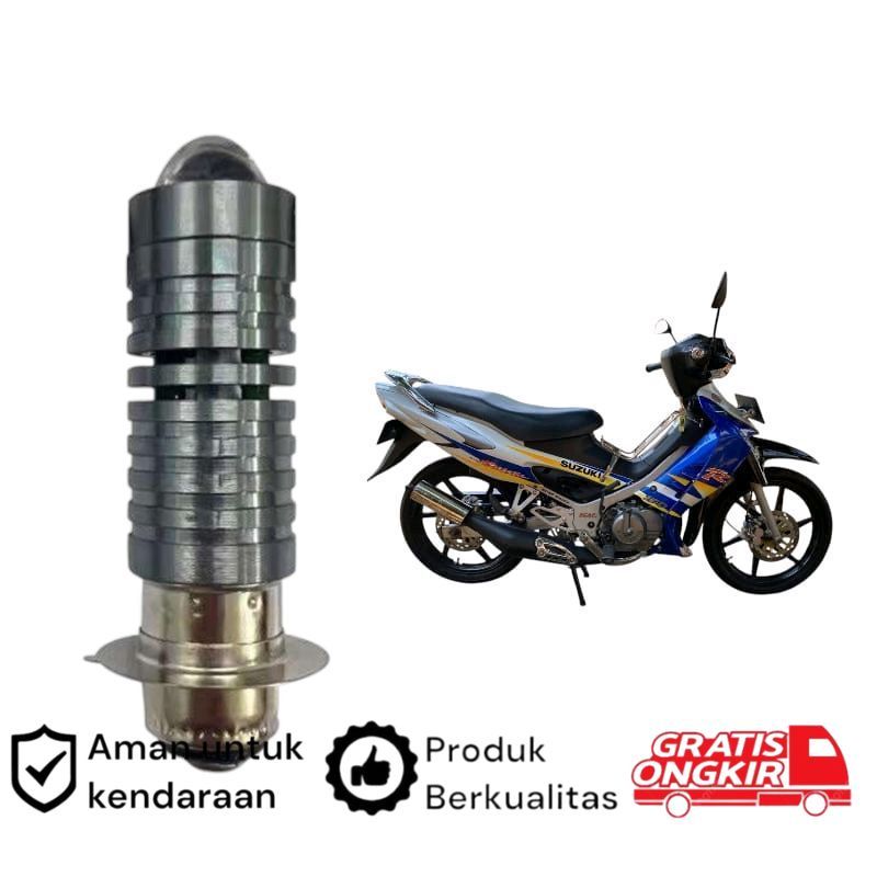 1pcs Lampu depan LED H6 Laser motor Suzuki Satria Hiu Koko