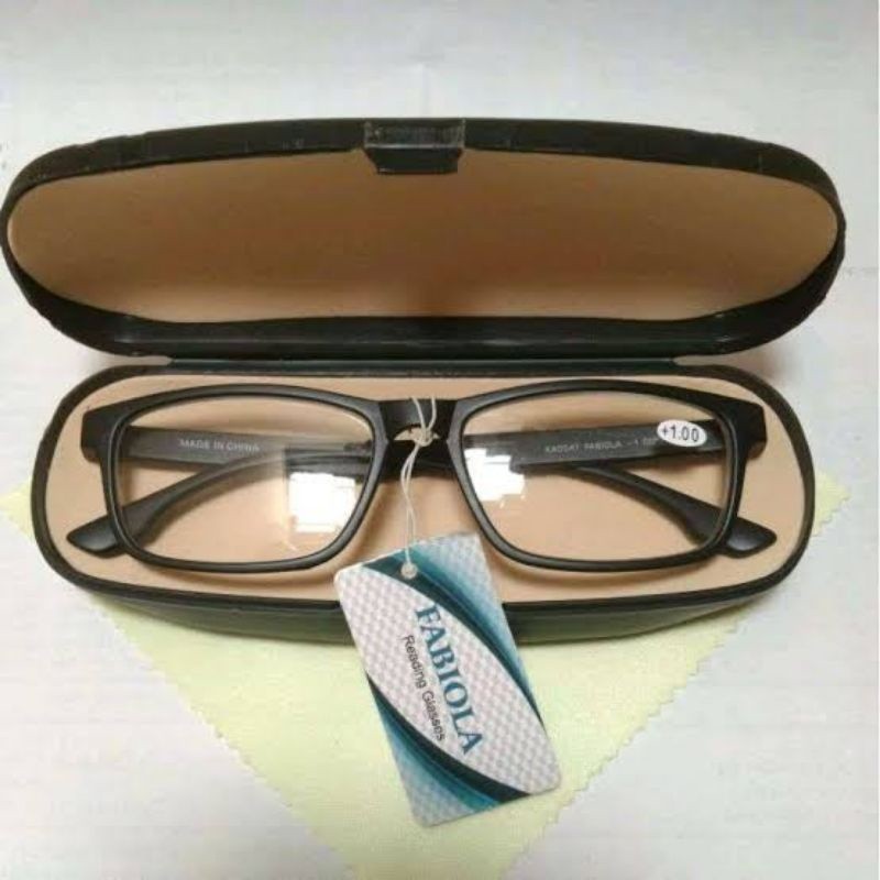 PROMO( Free Box ) Kacamata Baca Plus Murah Termasuk Lensa Fabiola