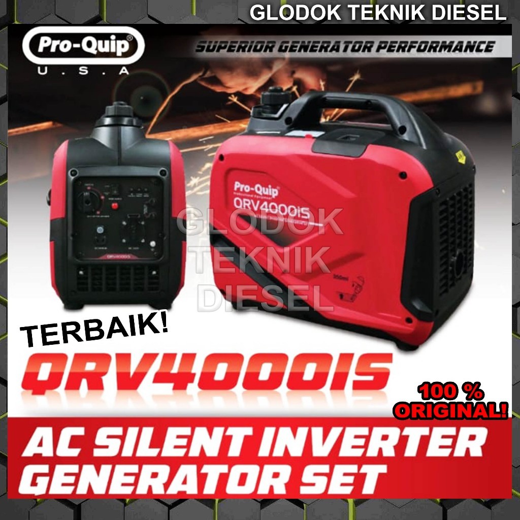 PROMO Genset Silent Inverter Portable 2400 2000 watt 2.5 kva Proquip QRV4000IS ORIGINAL TERBAIK 2,4 