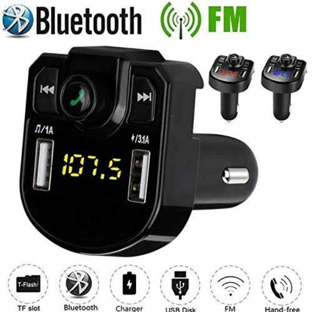 modulator m9 transmitter radio mp3 bluetooth mobil charger hp mobil 12 - 24 volt