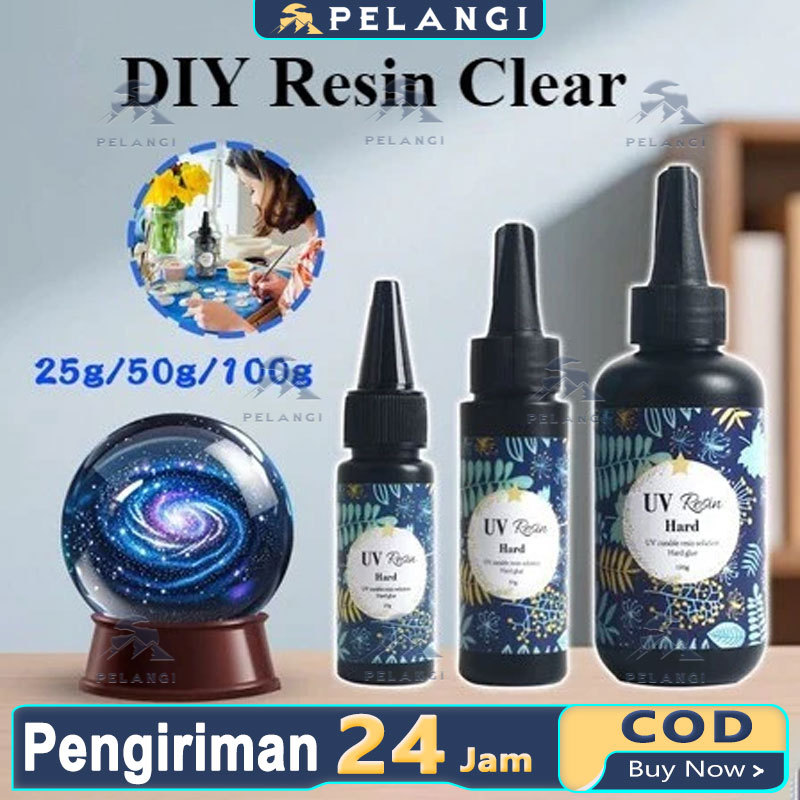 Resin UV Bening/ UV Resin Hard/ Resin UV DIY - 60/100/200g