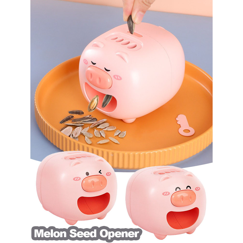 USB Small Pig Sunflower Seed Peeling Artifact,Automatic Sunflower Melon Seed Peeler Machine Opener L