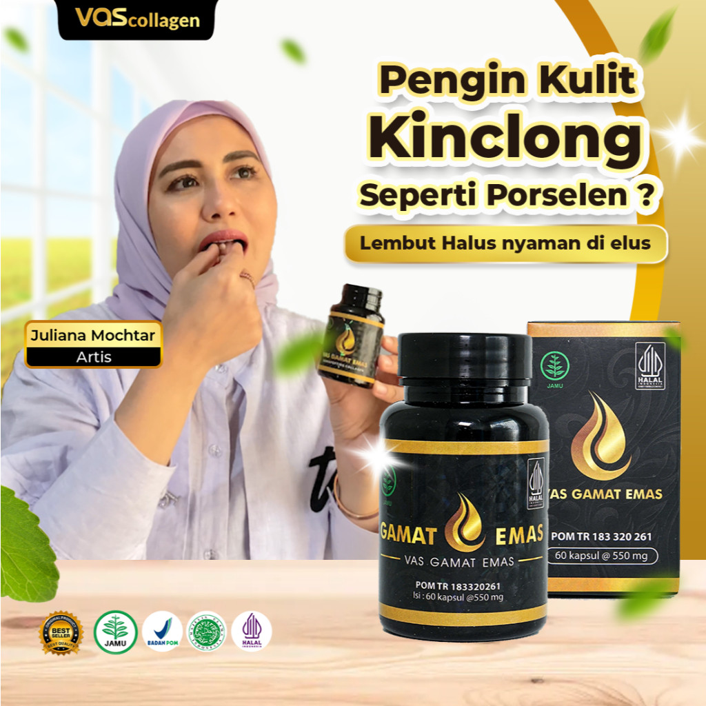 promo|| Vas Collagen gamat emas collagen original 100% asli ori penghilang flek hitam membandel di w