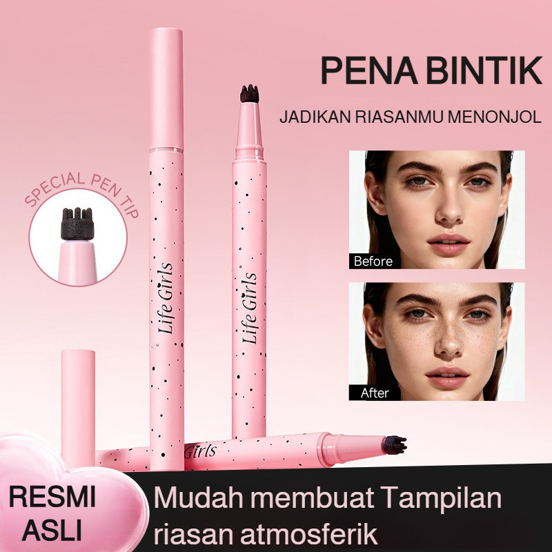 JUELREOU-Pena Bintik-bintik Tampak Alami / Pigmen Tinggi Dan Tahan Air / Pena Bintik-bintik Tahan La