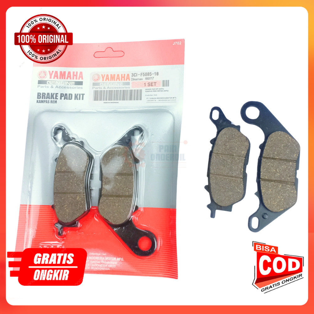 ORI kampas rem belakang nmax - kampas rem depan mio j 3CI