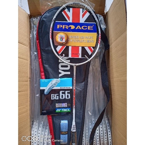 Raket Badminton Pro Ace Nano 8000 Original Full Set