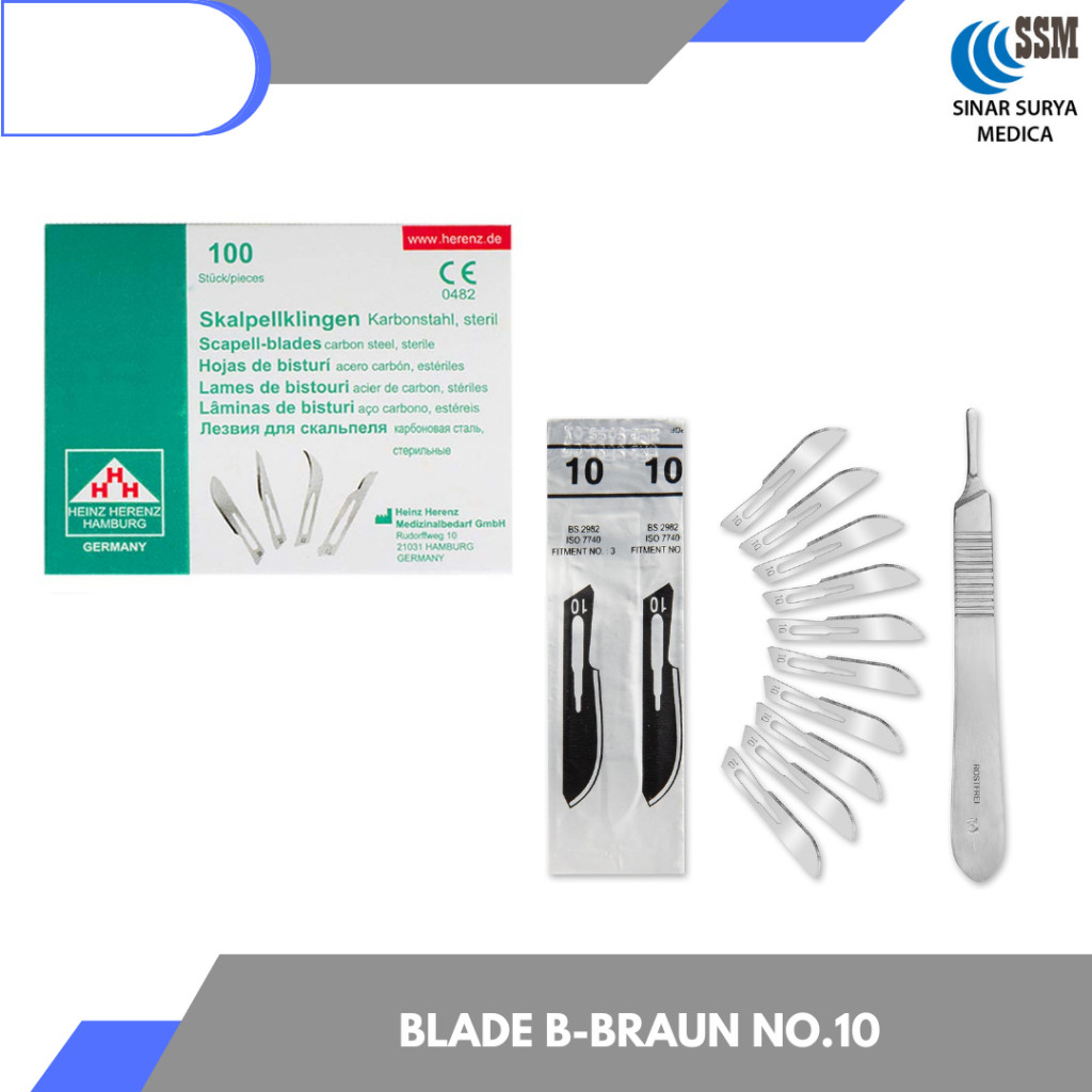 B Braun Aesculap Bisturi No 10 / Pisau Bedah B Braun