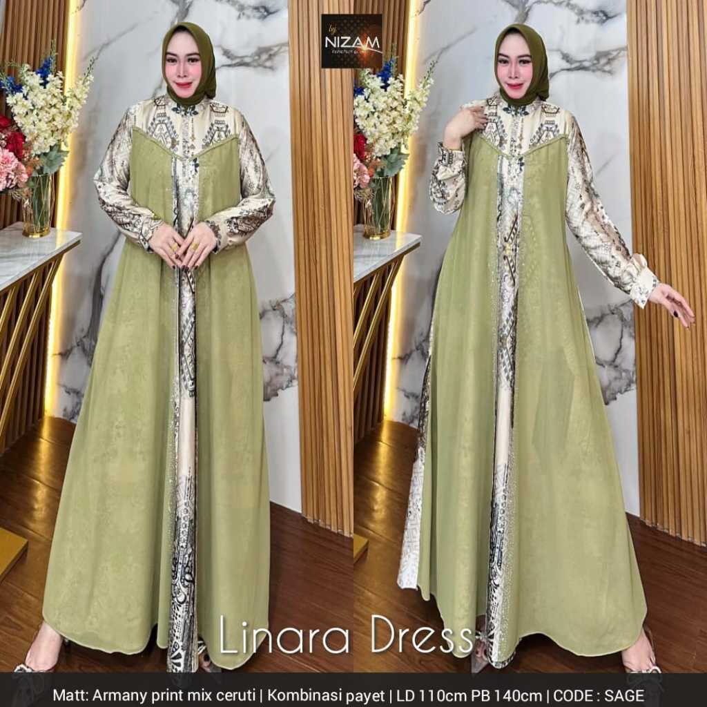 2811    LINARA DRESS by NIzAM FASHION