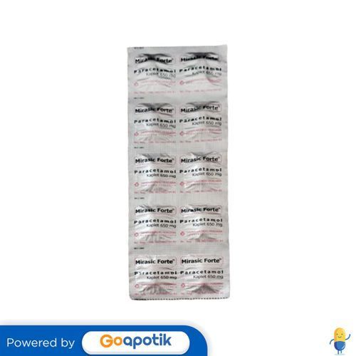 Mirasic Forte 650 Mg Strip 10 Kaplet