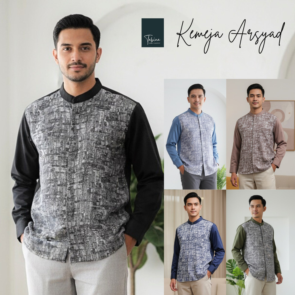 Koko Lengan Panjang Dewasa Modis Viral Model Trendy Keren Atasan Cowok Bahan Adem Daily Outfit Simpl
