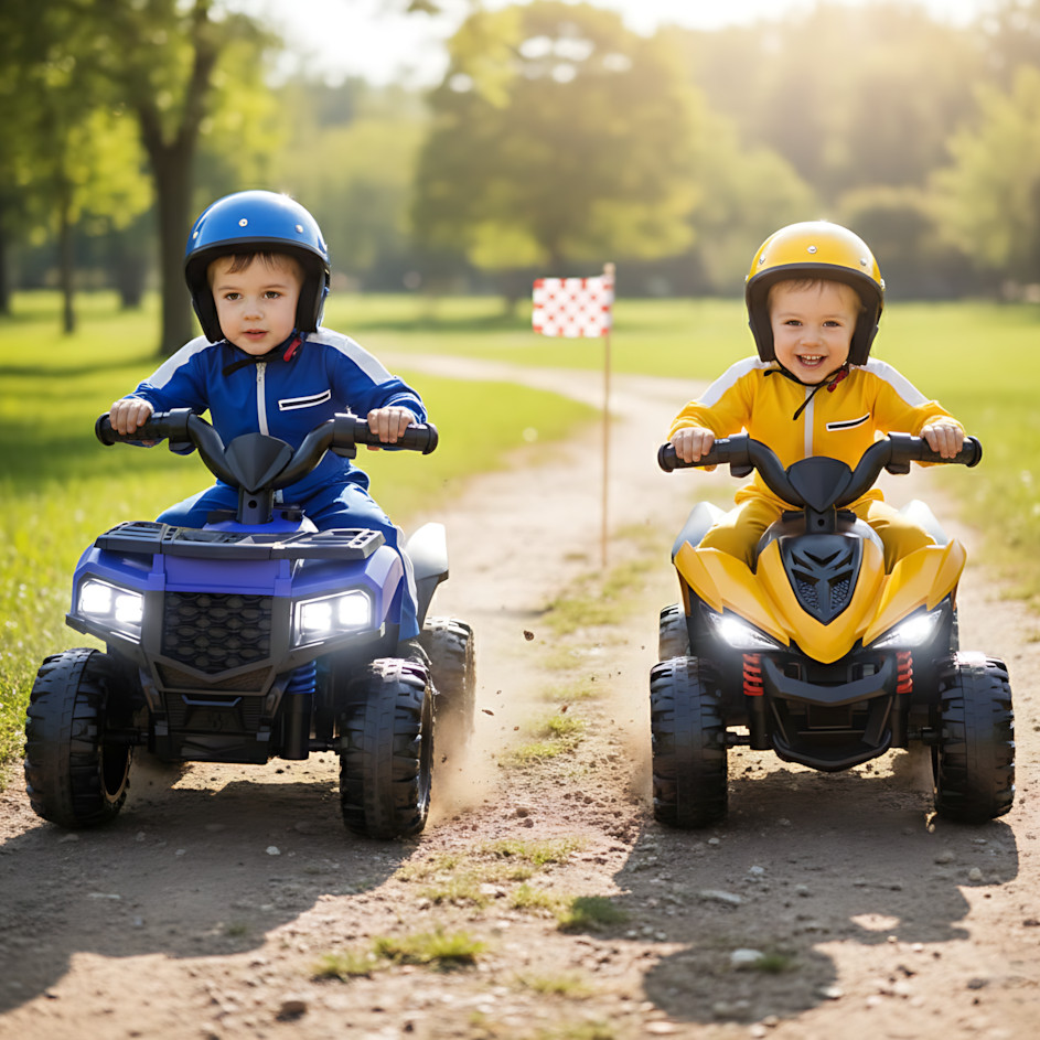 Mainan Anak Motor Aki Anak ATV Mini KM-212 / Motor Listrik 4 Roda Outdoor Musik Bluetooth & LED