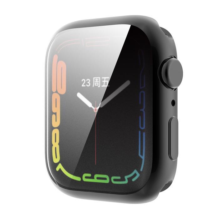 Accessoris Promo_[Terbaru] TPU Plating Apple Watch Case Series 7 41mm Apple Watch Series 7 45mm - Bl