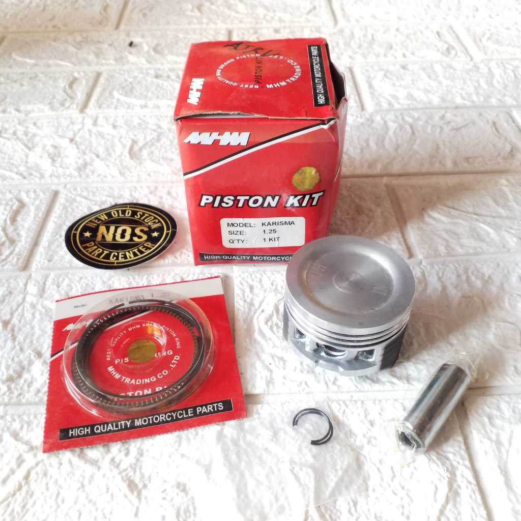 PISTON KIT SEHER SEKER OS 125 1.25 OS125 OS1.25 OVERSIZE 125 1.25 HONDA KHARISMA KARISMA KIRANA SUPR
