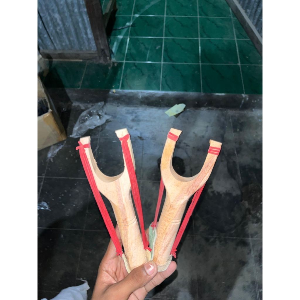 TERBAGUS Ketapel Kayu Kuat Dengan Dua Karet Berkualitas