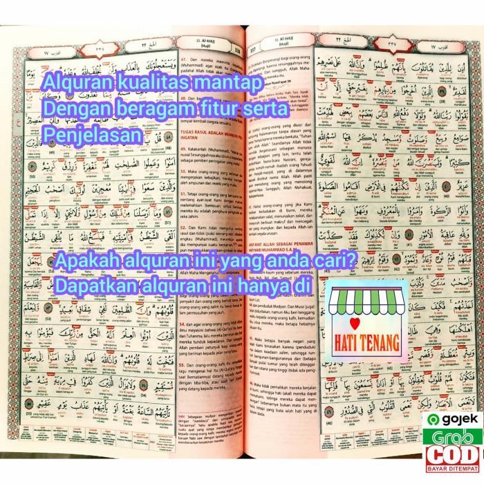 AlQuran Tajwid Latin Arab Mushaf Terjemah Per Kata Besar A4 30 juz