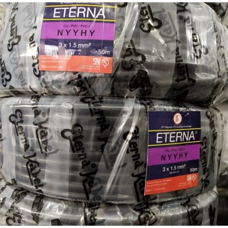 KABEL SERABUT NYYHY 3X1.5 ETERNA METERAN