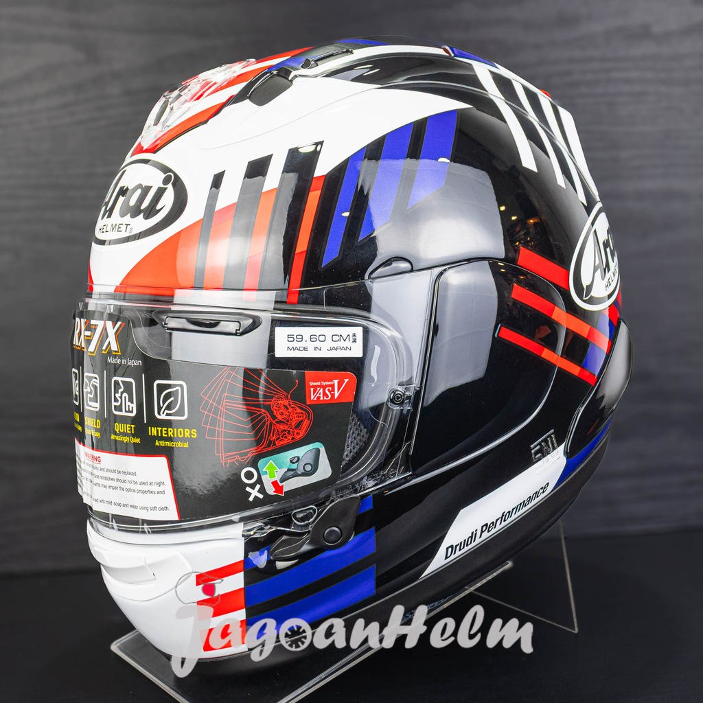 ARAI HELM RX-7X REA | WHITE BLUE RED | RX7X FULLFACE