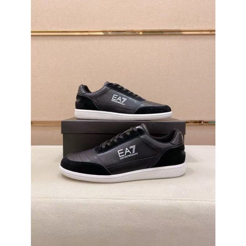 Merek Sepatu Pria  Armani Pria kasual sepatu kulit rendah sepatu pria