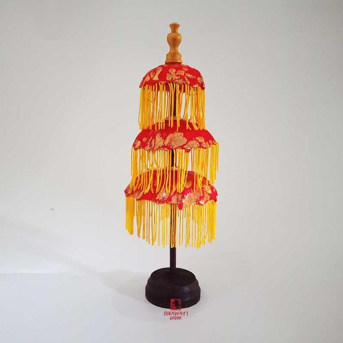 Payung Meja Mini Susun 3 Hiasan Dekorasi Bali - Payung Bali Dekorasi Meja Tumpuk 3