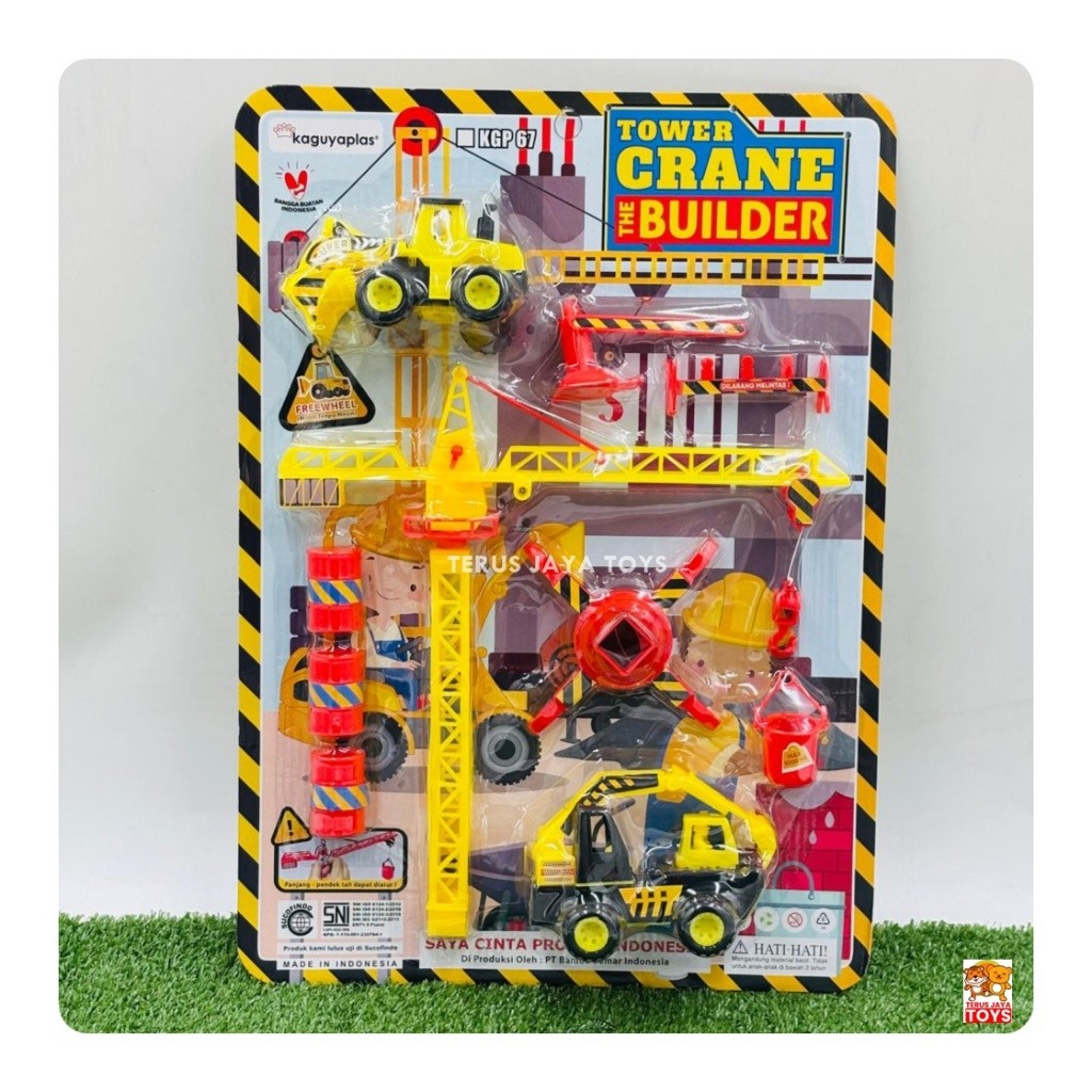 MAINAN MOBIL TOWER CRANE BUILDER SET / MAINAN MOBIL CRANE 17489