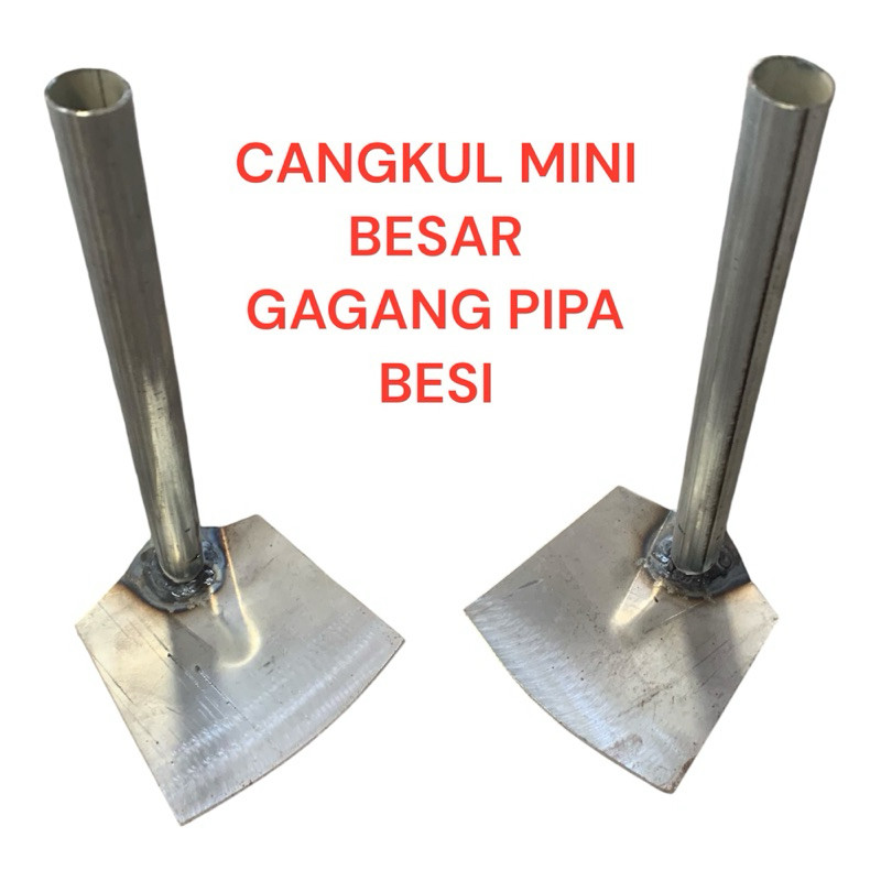 Cangkul Mini Taman Besar Gagang Pipa - Cangkul Mini Tanah Rumput - Alat Perkebunan