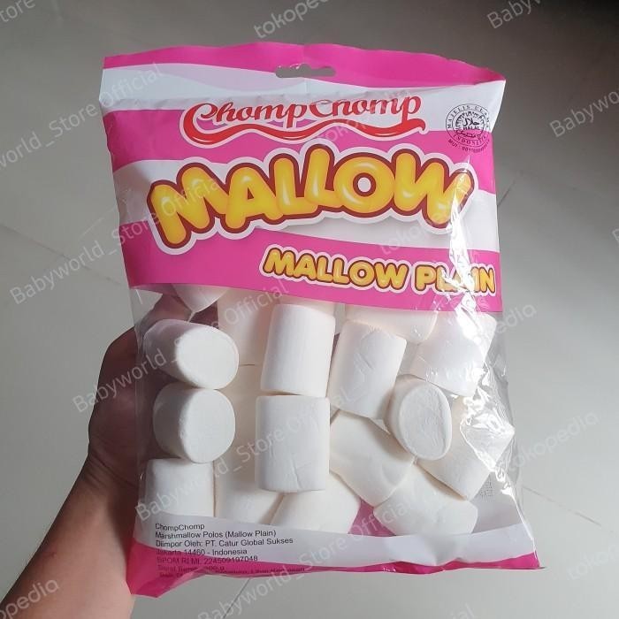 Chomp Chomp Plain Mallow Marshmallow Polos IMPORT 200gr