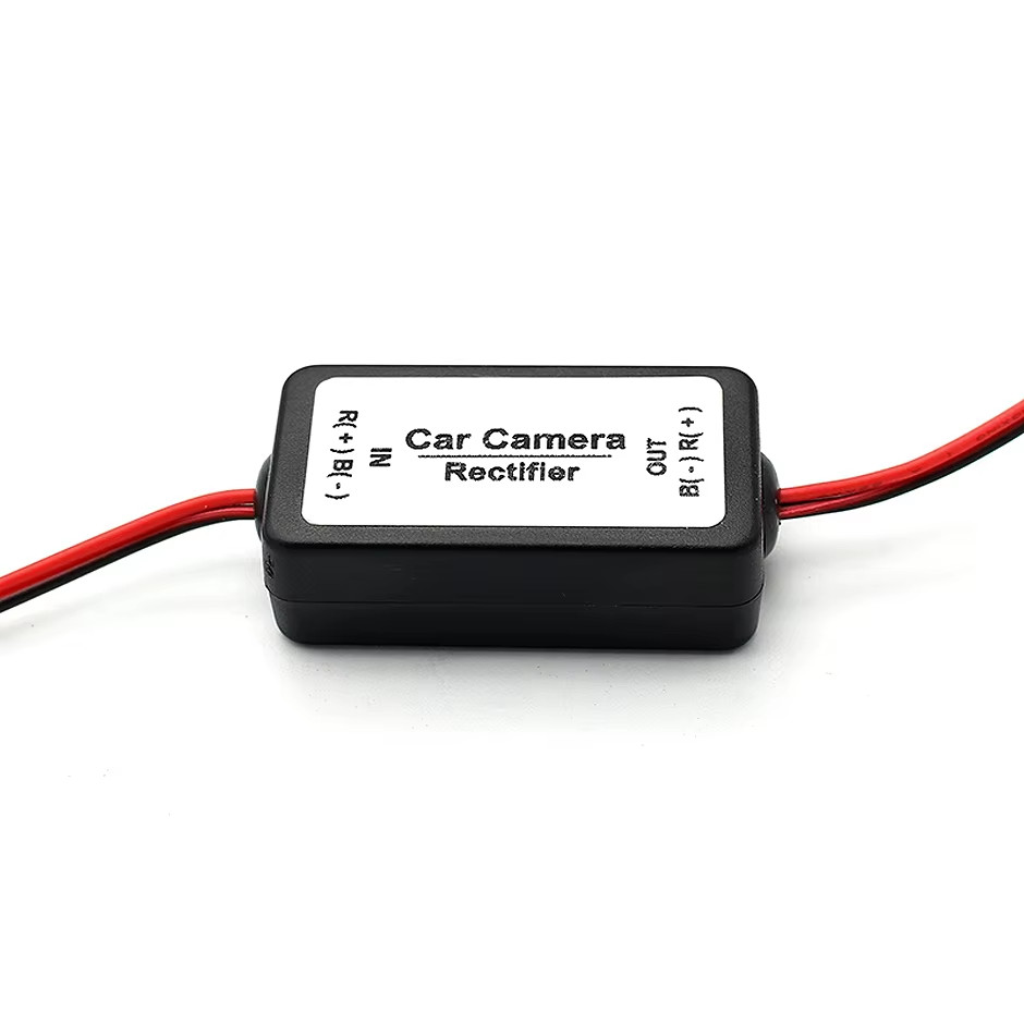 Car Rear View Rectifier 12V DC Power Relay Capacitor Filter Connector For Backup Auto Car Camera Fil