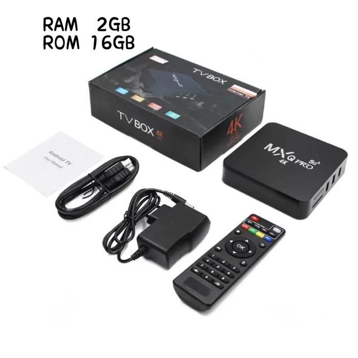 Set Top Box Android TV BOX MXQ PRO 5G 4K Smart Media Player - 2GB NO KEYBOARD