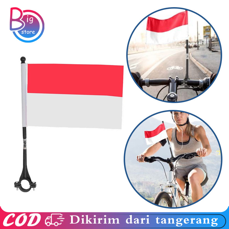 Tiang Bendera Stang Sepeda Dan Motor Aksesoris Luar Ruangan Sepeda Gunung