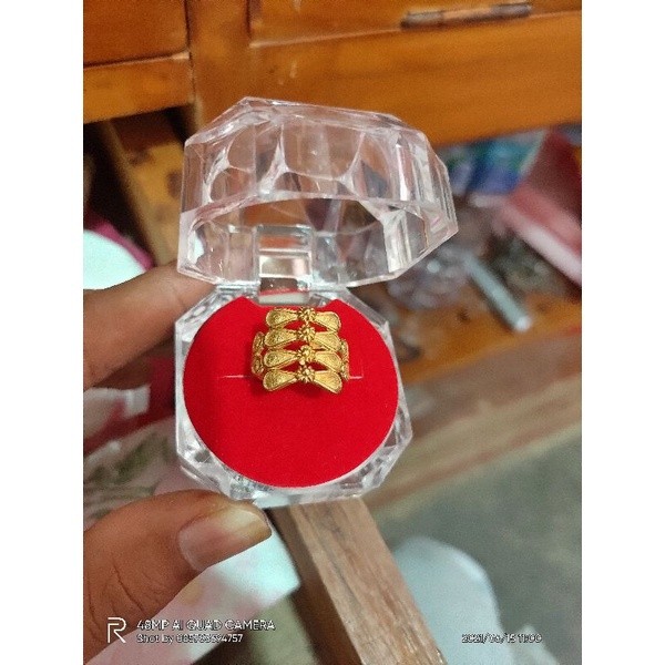 Cincin Koin91 Borobudur Elegan Pernikahan Emas 999.9
