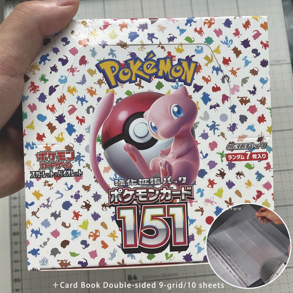 NEW 140pcs/Box Anime Pokemon Japan Version TCG Scarlet Violet 151 Classics Expansion Booster Box Pok