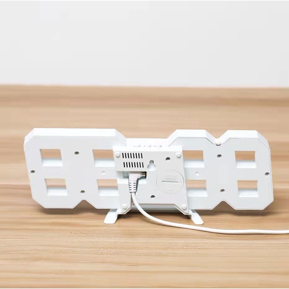 J5414 Jam Dekorasi 3D Clock  Jam Dinding Digital Jam Alarm  Jam Unik Jam Meja LED 3D