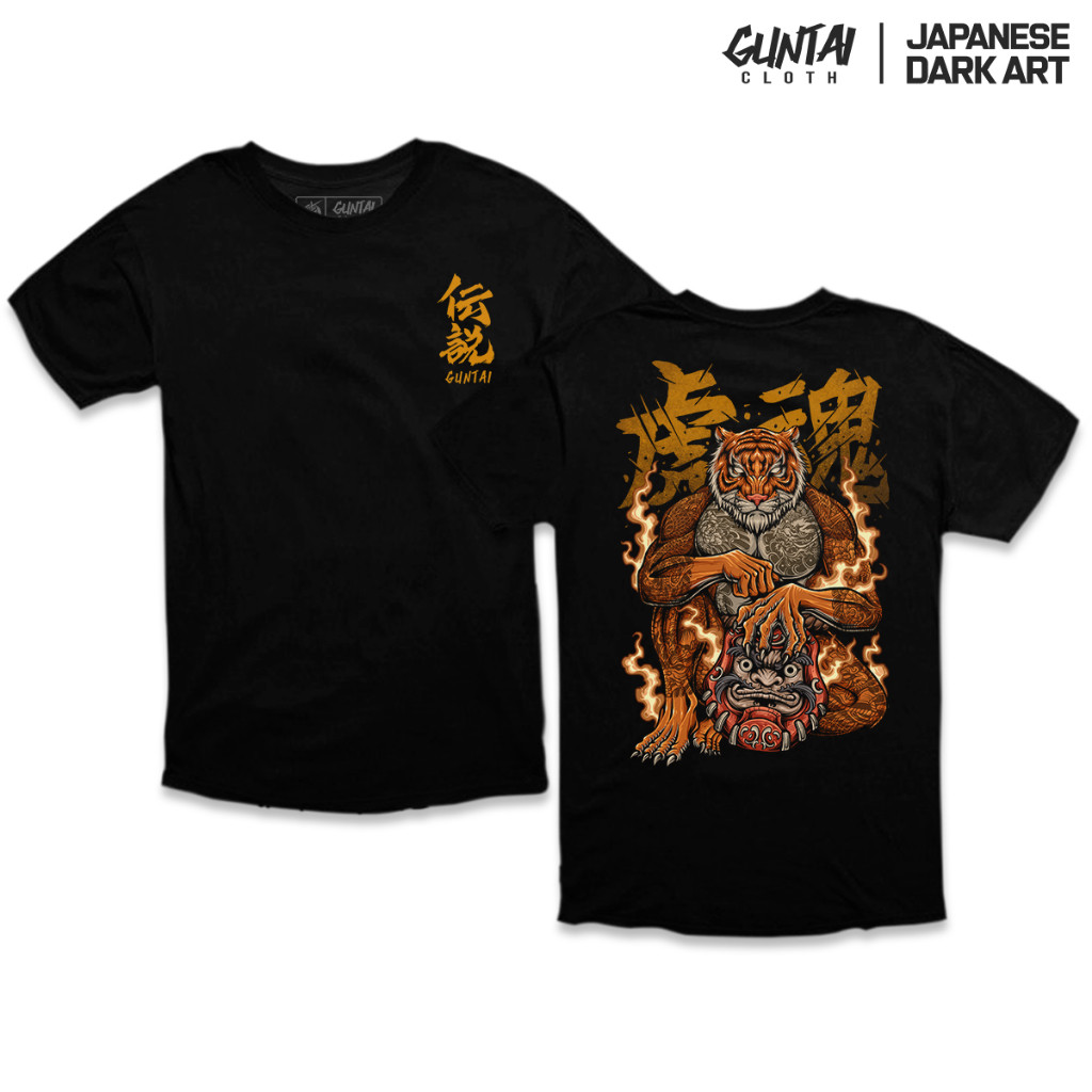 Kaos Distro Jepang Original Tshirt Pria Branded Japanese Art Guntai Cloth Full Of History GT 49 Yaku