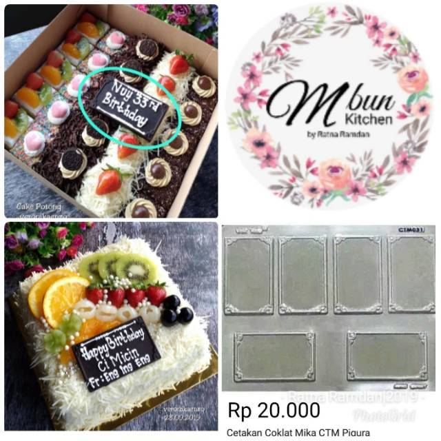 Cetakan Coklat Pigura / Papan Nama