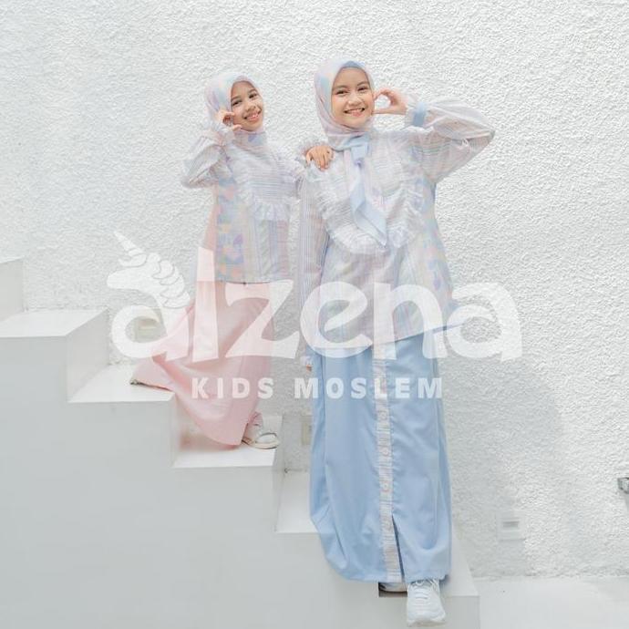 Setelan Muslim Anak Perempuan One set Anak Yasmin By Alzena Kids Mosle - k, 2