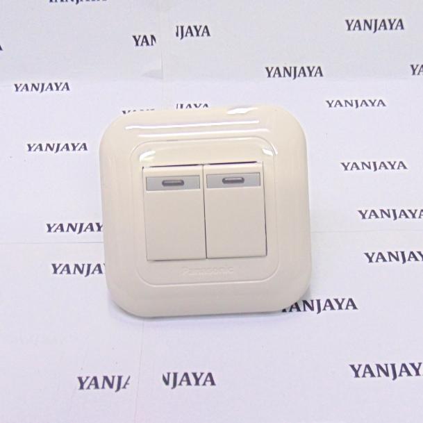 panasonic saklar seri +lampu/saklar dauble +lampu menyala panasonic