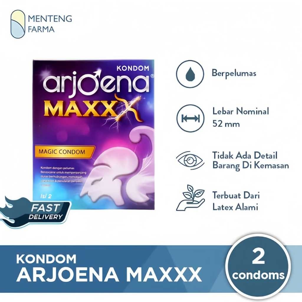 PRIVASI AMAN  Kondom Bergerigi Kondom Arjoena Maxx 2pcs  #antibocor