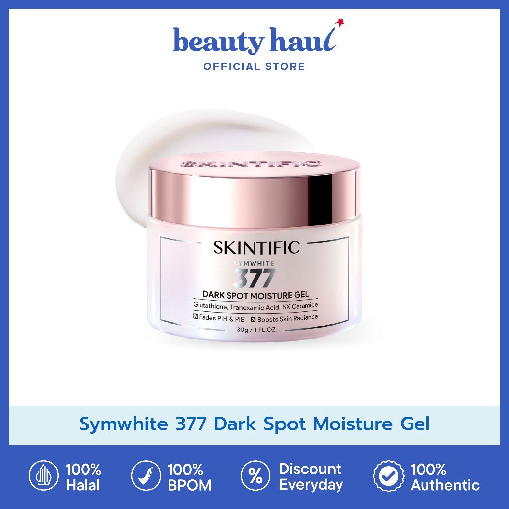 SKINTIFIC Symwhite 377 Dark Spot Moisture Gel - Krim Moisturizer untuk Menghilangkan Flek Hitam dan 