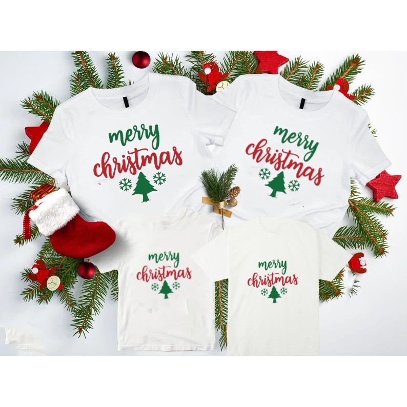 Kaos natal kaos Merry Christmas Kaos couple natal