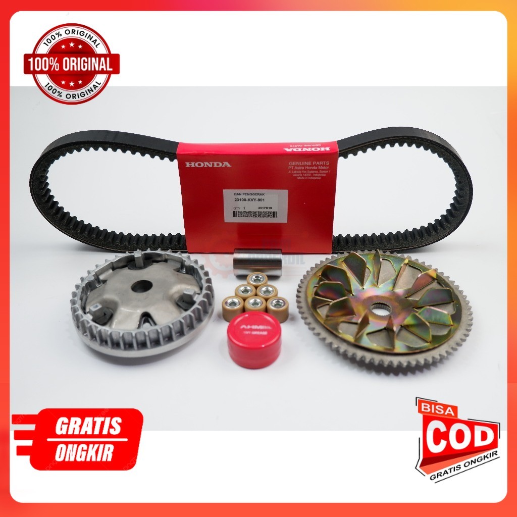 paket kirian beat karbu - paket cvt beat carbu  - Penbel Beat Karbu KVY onderdil motor part Ori