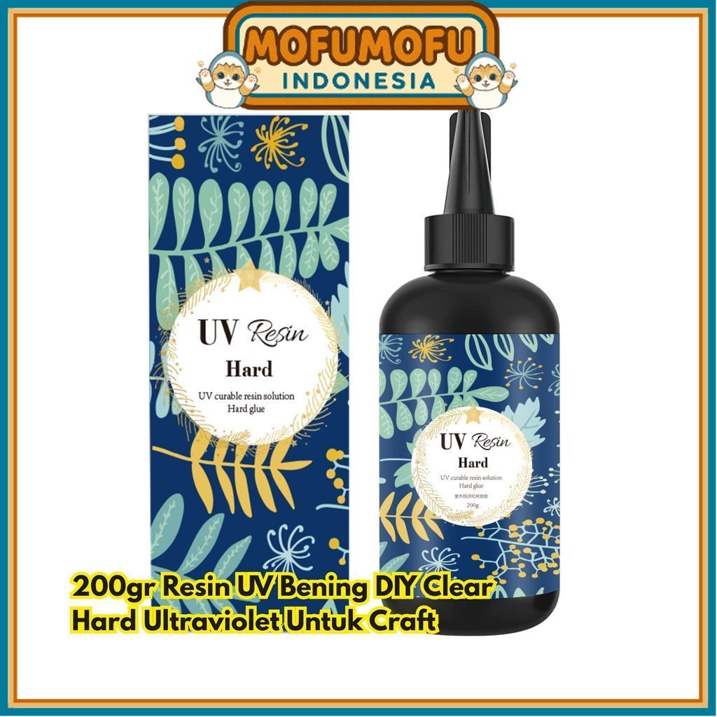 200gr Resin UV BR285 Craft Ultraviolet Hard Clear DIY Untuk Bening