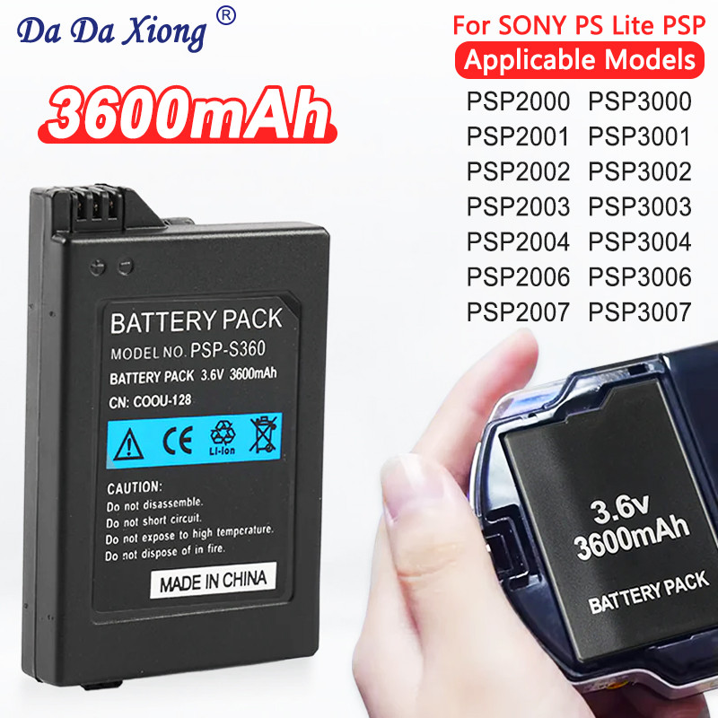 3.6V 3600mAh Built-in Battery for Sony PS Lite PSP 2th PSP-3004 PSP-2000 PSP-3000 Gaming Consoles NE