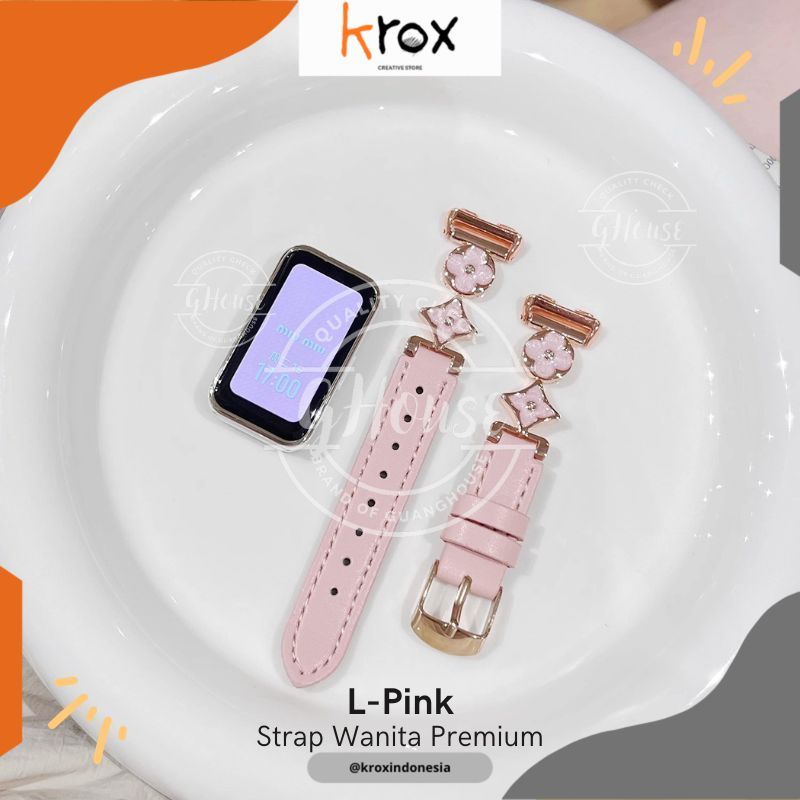 Strap Huawei Band 10 Kulit Wanita Huawei Band 9 / Band 8 Aksesoris Tali Jam Cewek Fashion Elegant Pr
