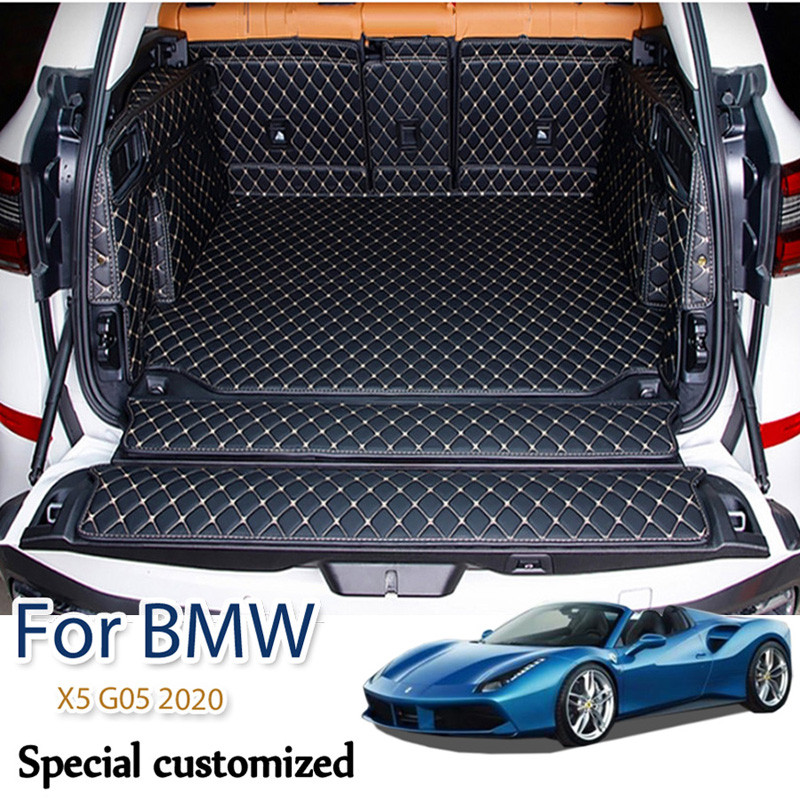 High quality Full set car trunk mats + back door mat for BMW X5 G05 2020 waterproof cargo liner mats