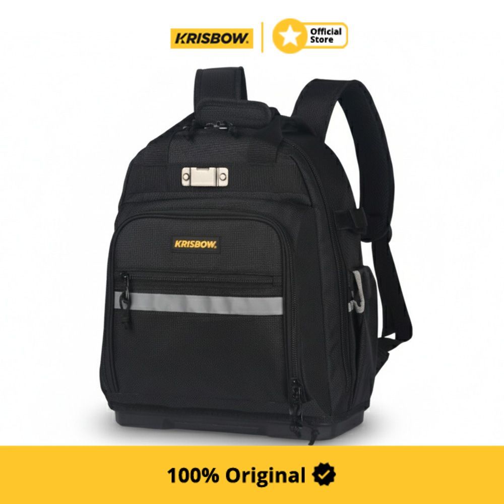 Krisbow 22 ltr Tas Ransel Perkakas LRBP22 - Hitam Tool Bag Tool Pouch