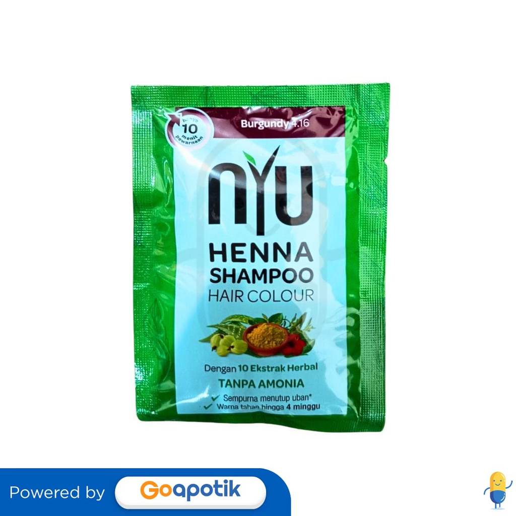 Nyu Henna Shampoo Hair Colour 4.16 Burgundy