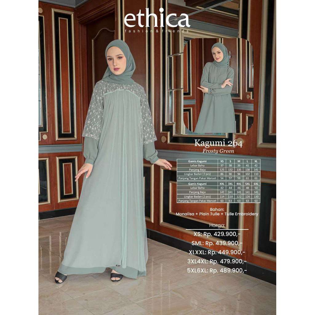 ETHICA GAMIS DEWASA KAGUMI 264 FROSTY GREEN