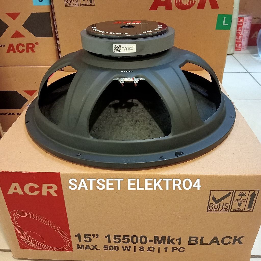 SL Speaker ACR 15" 15500-MK1 Black ACR Fullrange 500 Watt